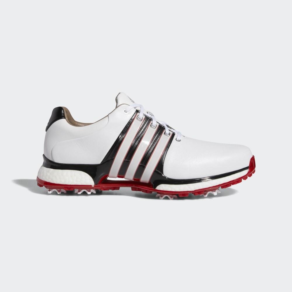 Adidas Men's Tour360 XT Golf Shoes White/Black/Deep Red Ireland BB7922